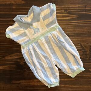 Vintage small Steps Giraffe Stripe Outfit 3-6 Months